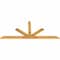 Ekena Millwork Saratoga Rough Sawn Timber Gable Bracket, Western Red Cedar, 84"W x 35"H x 2"D x 4"F, 10/12 Pitch GBW084X35X0204SAR00RWR - alternate 5